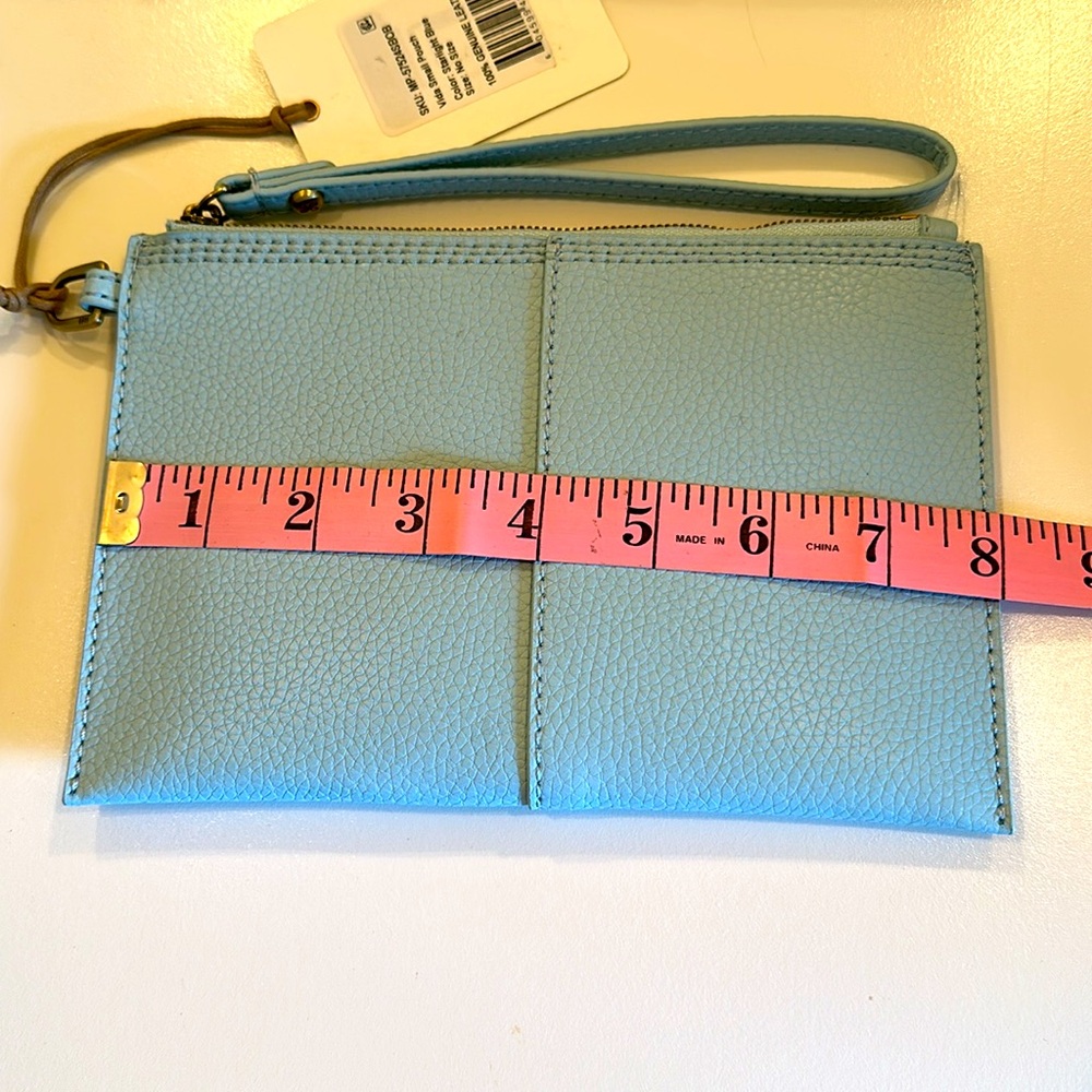New Hobo Light Blue Leather Wristlet - Picture 5 of 8